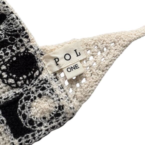 NWOT POL Black and Cream Crochet Shorts - Picture 6 of 6